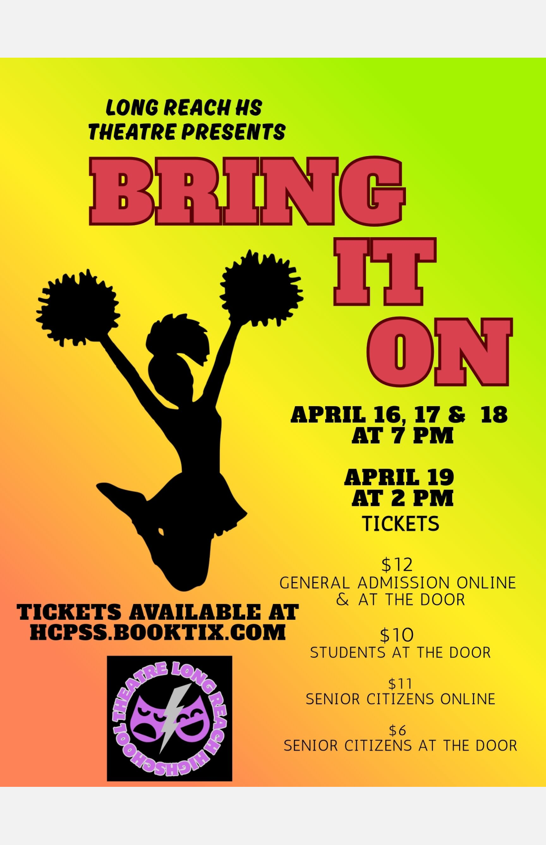 Bring It On - the musical at Long Reach HS