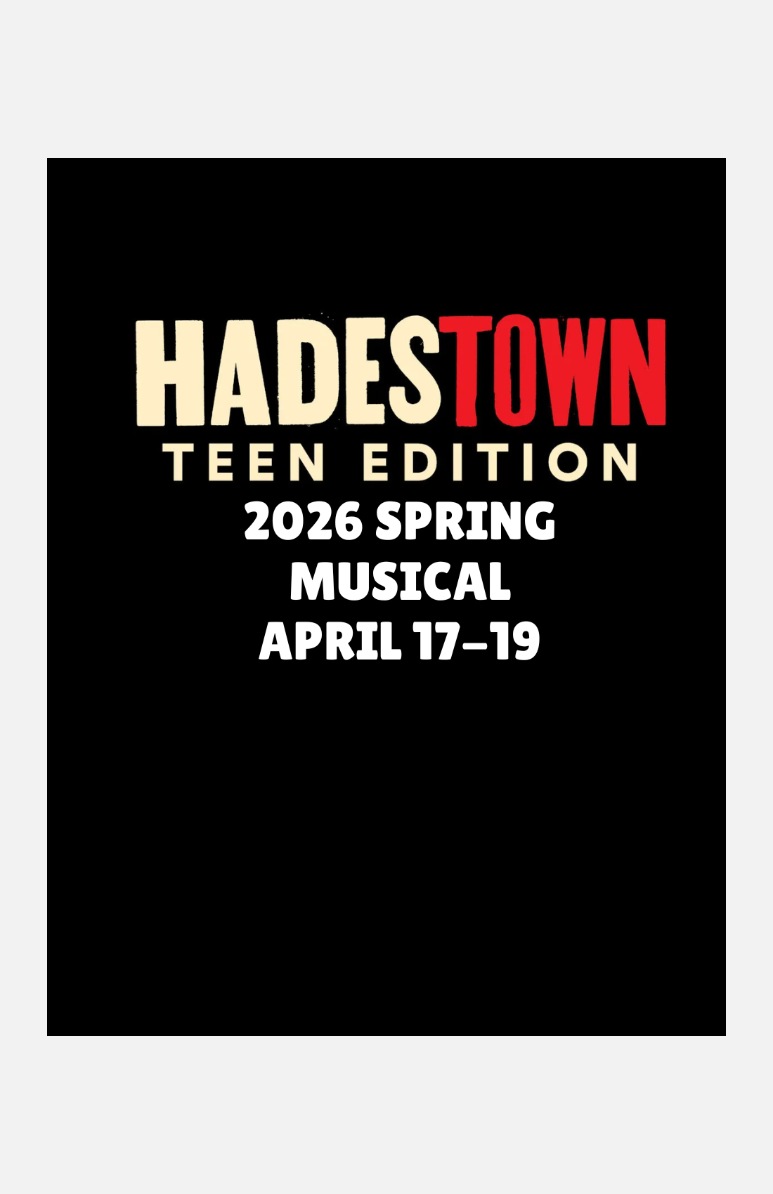 Hadestown: Teen Edition