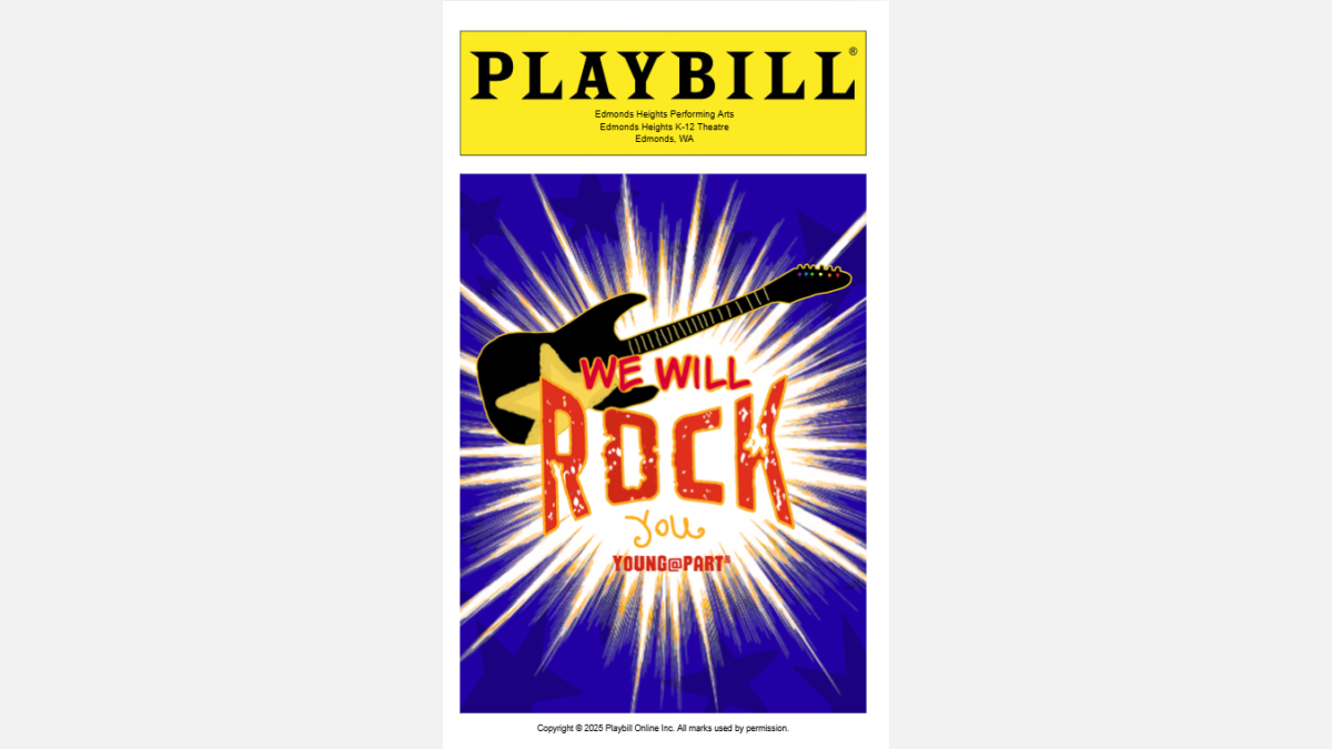 Souvenir Playbill for We Will Rock You