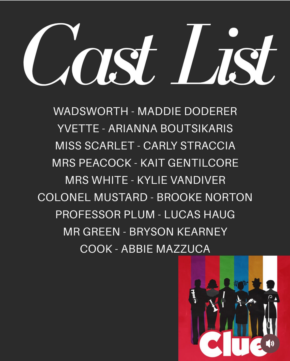 Cast List