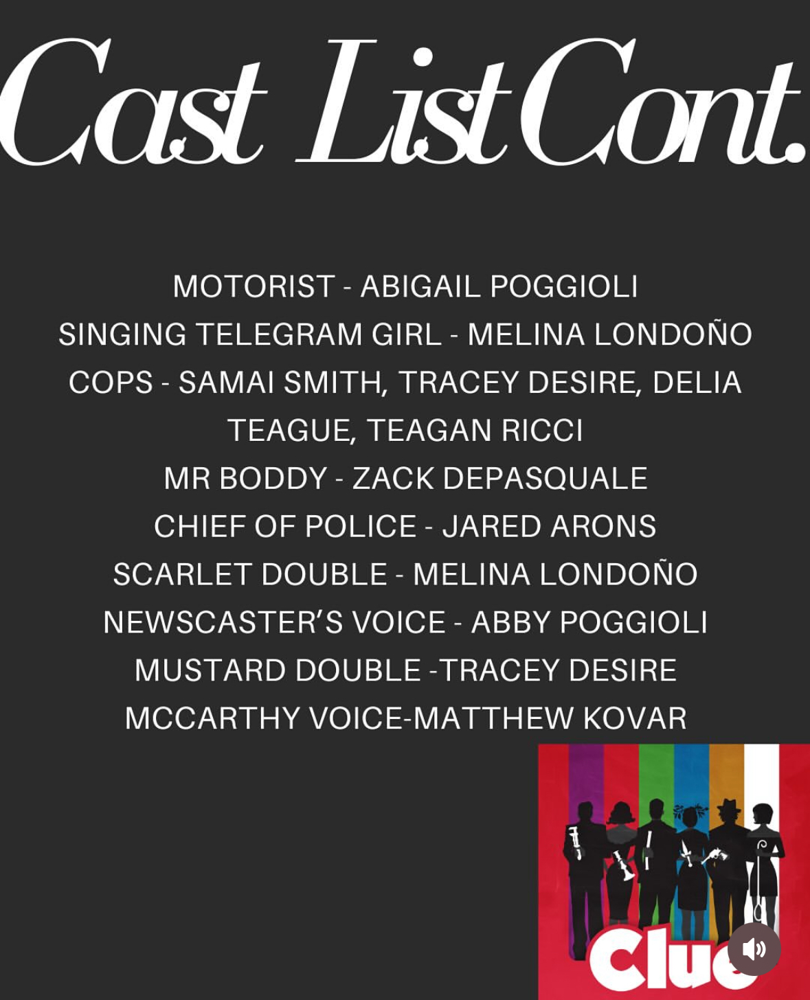 Cast List