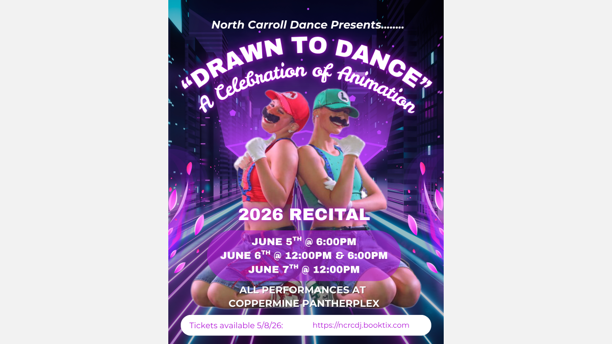NC Dance Recital- "Drawn to Dance: A Celebration of Animation"