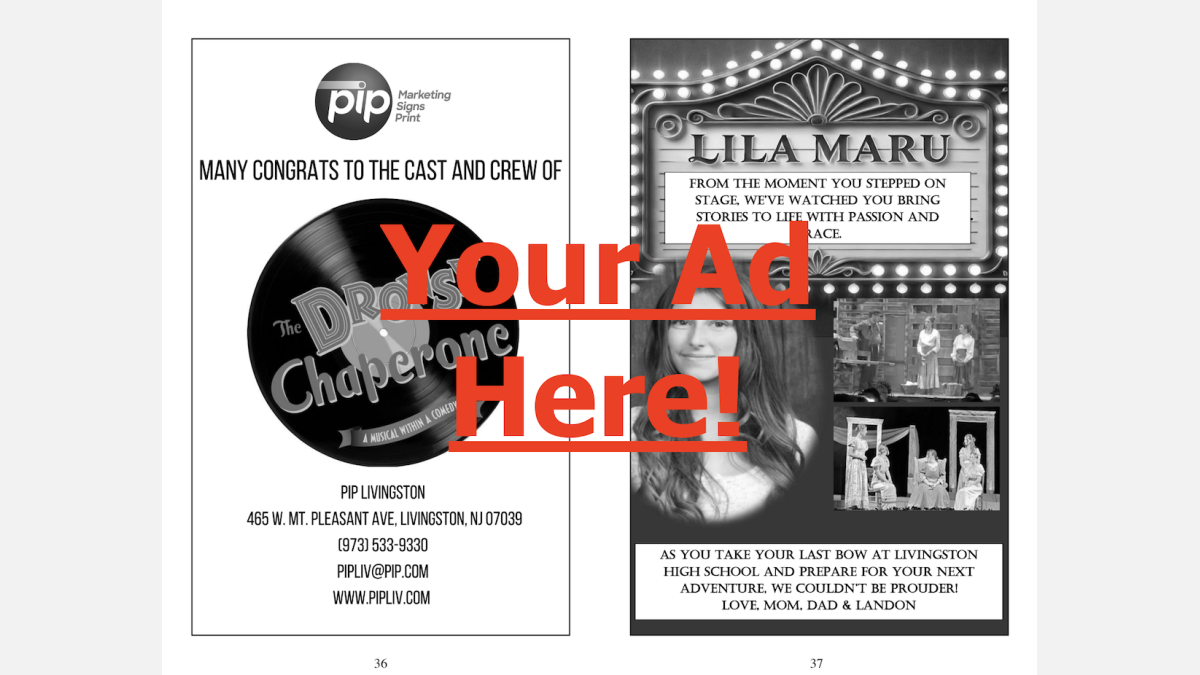 Traditional Program (8.5" x 11" folded in half)