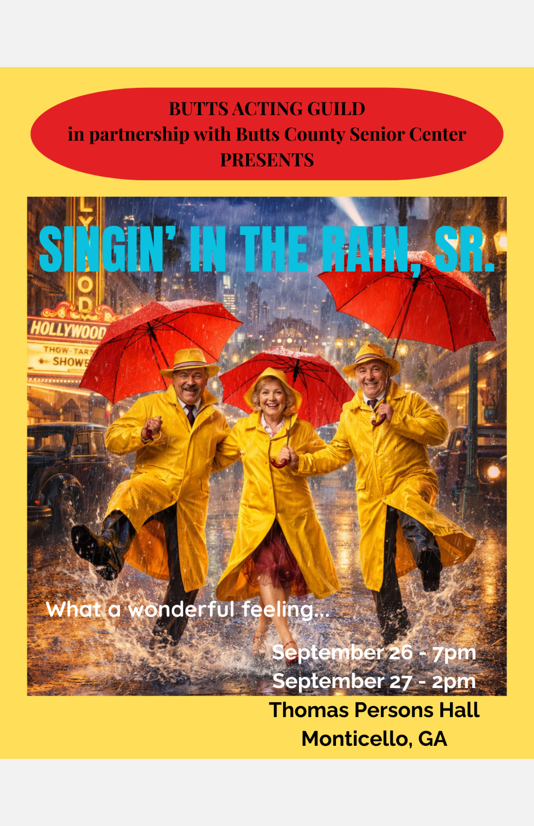 Singin' In The Rain, Sr.