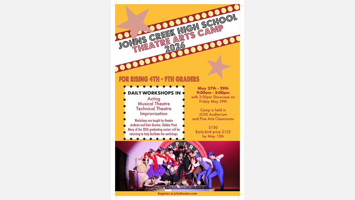 JCHS Theatre Arts Camp 2026