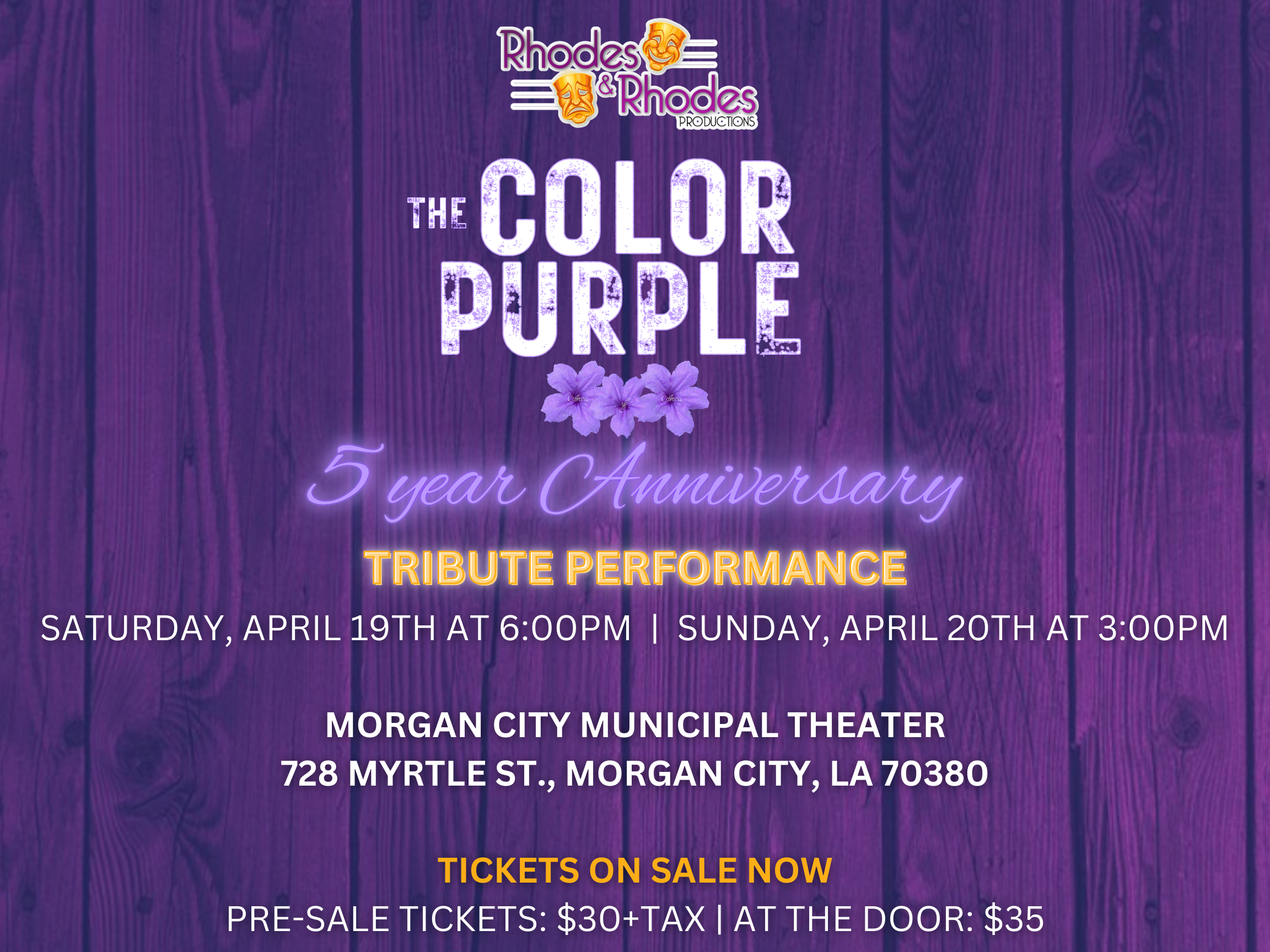 The Color Purple Flyer