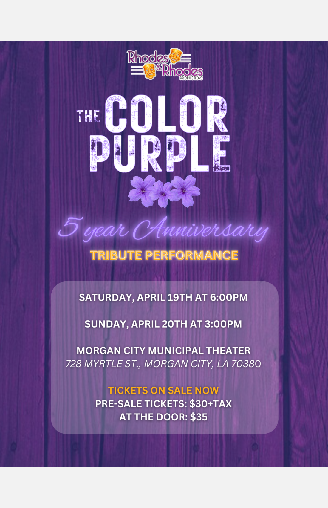 The Color Purple a tribute performance
