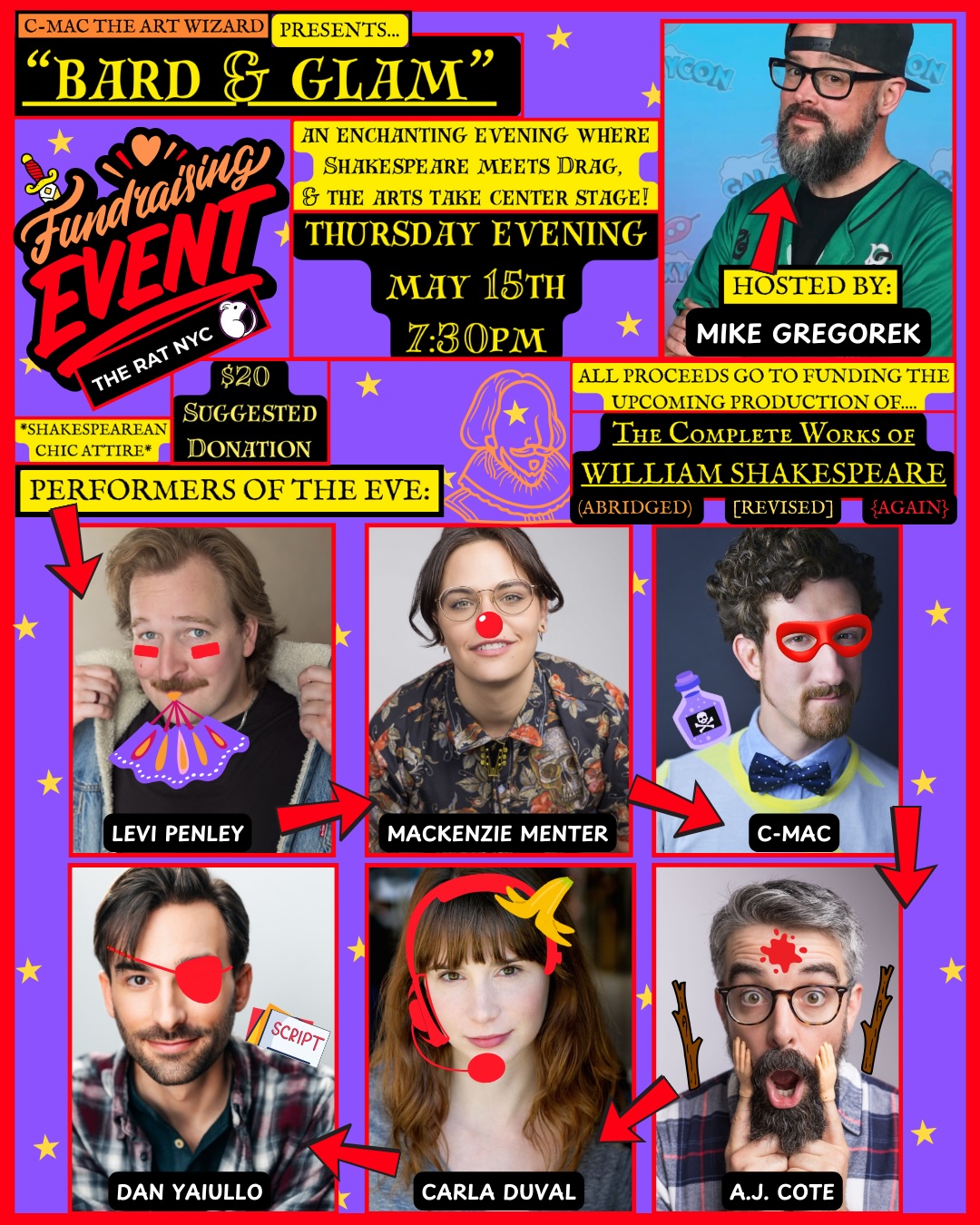 Bard & Glam - Fundraiser Extravaganza