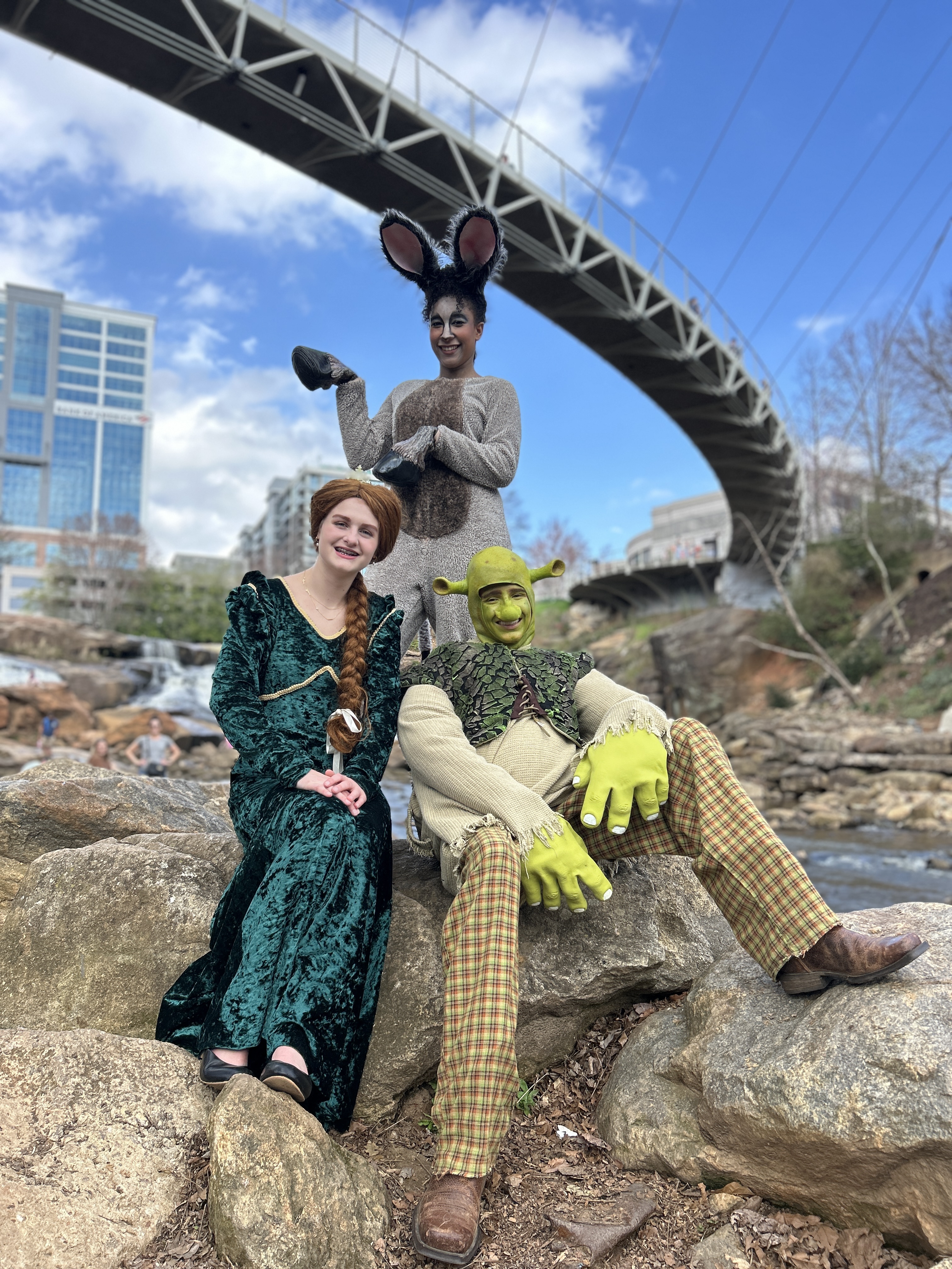 Shrek, Fiona and Donkey JR. Cast