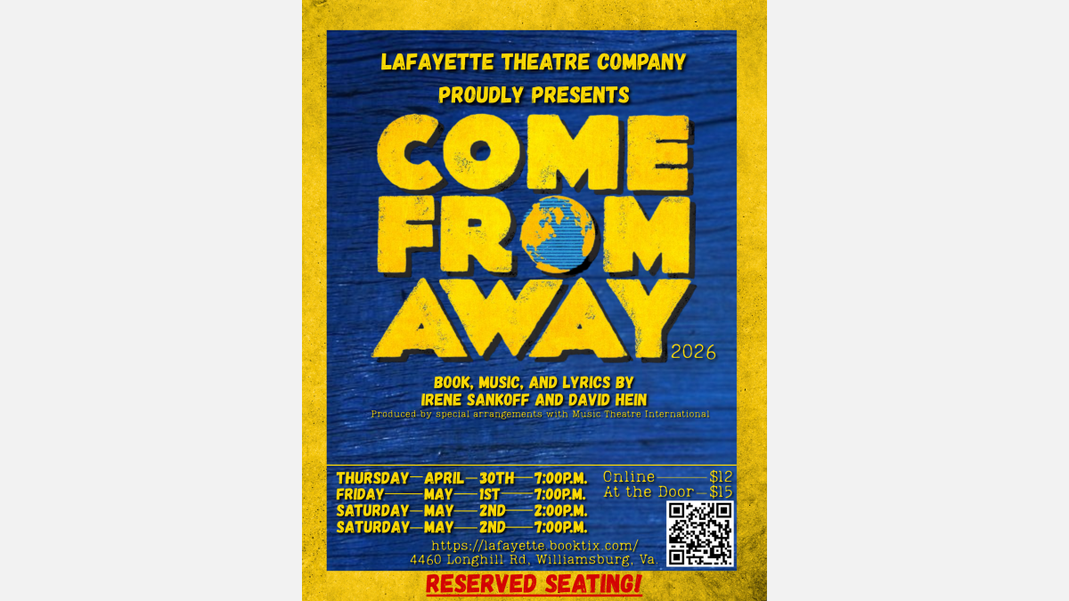 SUPPORT -LHS THEATRE -COME FROM AWAY - DONATIONS