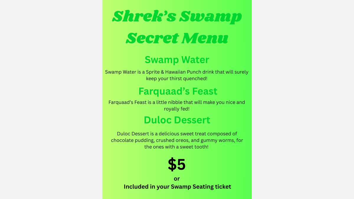 Shrek's Swamp Secret Menu