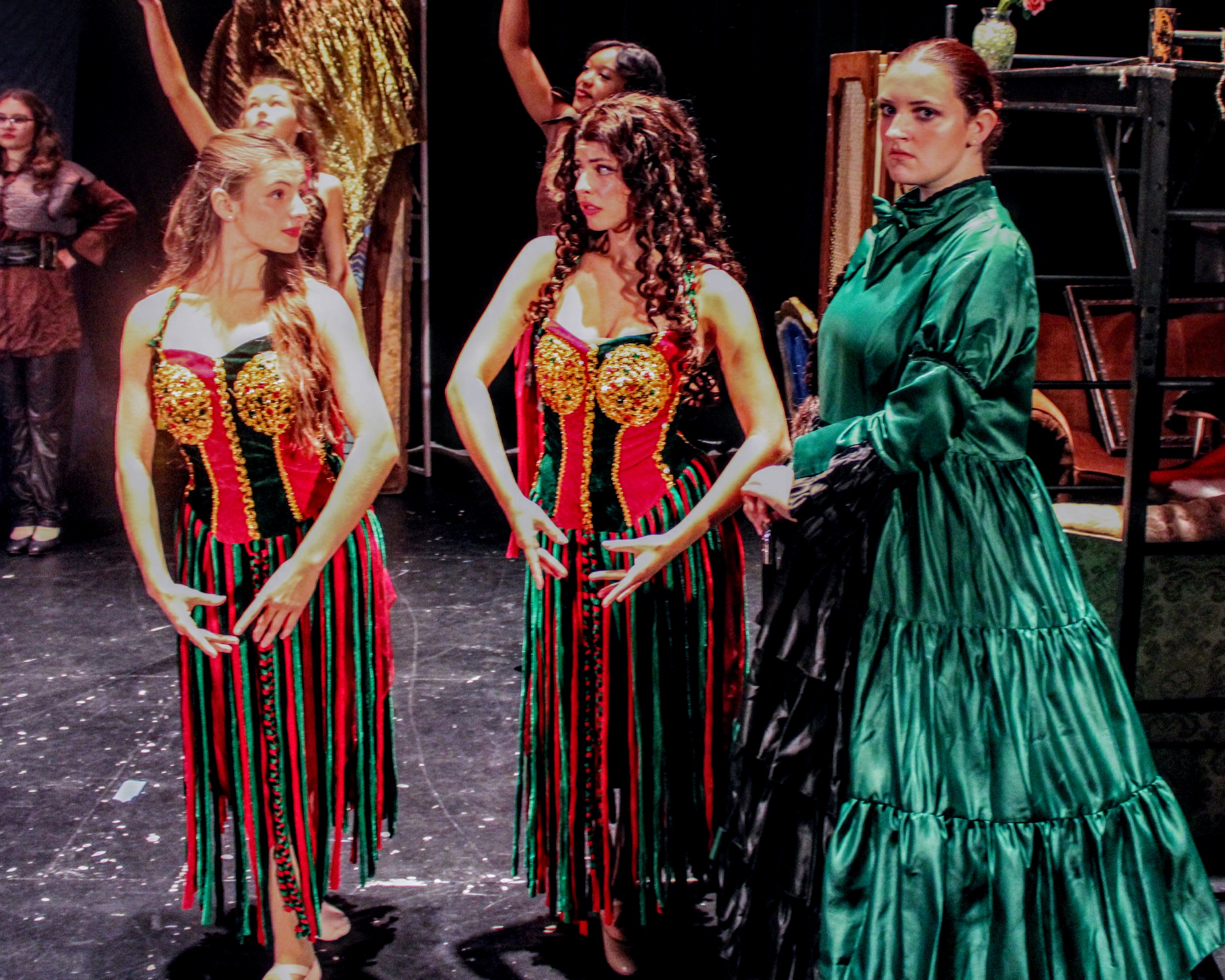 Meg, Christine, and Madame Giry