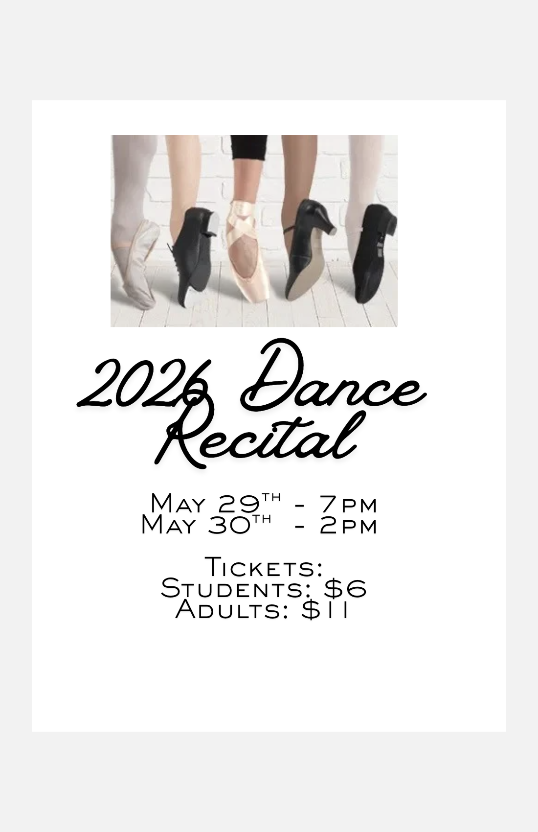 2026 Dance Recital