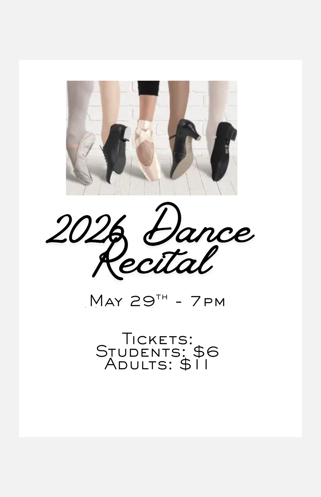 2026 Dance Recital