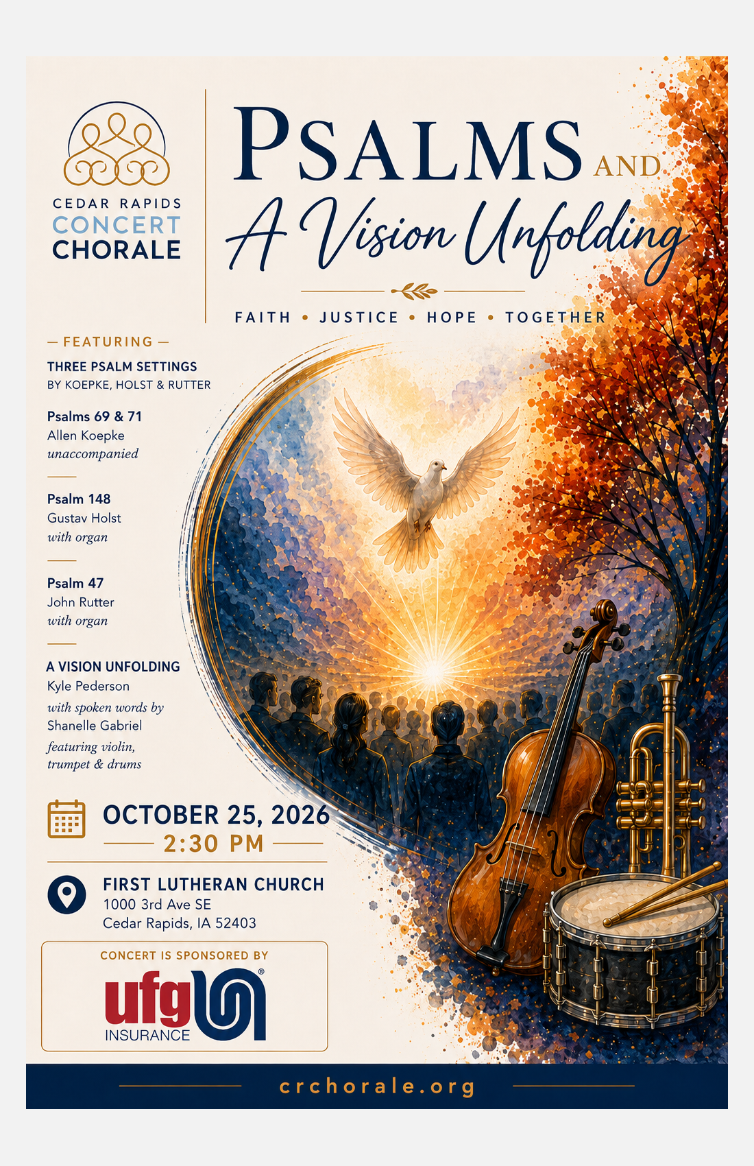 Psalms and a Vision Unfolding, Presented by UFG Insurance